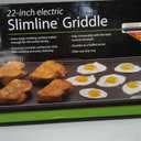 Presto 07072 22-Inch Extra Large Griddle, 22"x 13", Low Profile Design, Ceramic Nonstick, Black
