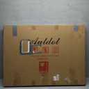 Black Decorative Mirror for Wall Decor, 26"x36" Large Mirror for Living Room with Hexagon and Rectangular Metal Frame, Modern Accent Mirror for Bathroom, Entrance, Bedroom, Dining Room