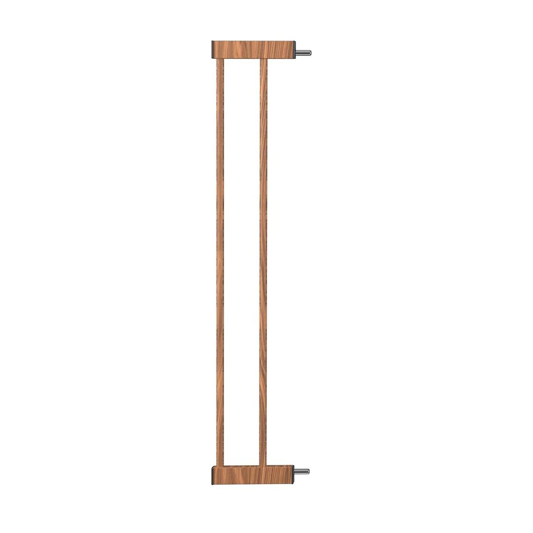 BABELIO Baby Metal Gate Extension with Wood Pattern, 5.5'' Extra Wide Pet Gate for Stairs & Doorways, Pressure Mounted Baby Gate Dog Gate, No Tools Required, 30'' Tall