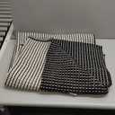 Natural Cotton Woven Rugs 4x6 ft Washable Black Boho Reversible Bedroom Area Rug Modern Farmhouse Indoor Accent Kitchen Rug Floor Carpet for Ding Room Living Room