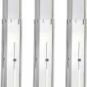 Universal Grill Heat Plates Heat Tents Heat Shields for Gas Grill, Adjustable Barbecue BBQ Grill Flame Tamers Burner Covers Heat Deflectors, Stainless Steel Gas Grill Replacement Parts, 3-Pack