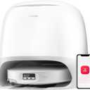 roborock Qrevo CurvX Robot Vacuum and Mop, 22,000Pa Suction, 3.14 Ultra Slim, Zero-Tangling Design, Reactive AI Obstacle Recognition, AdaptiLift Chassis, Auto Hot Water Mop Washing & Drying