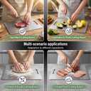 Katuchef Titanium Cutting Board for Kitchen, Pure Katu chef Titanium Cutting Boards, Double Sided Non Toxic Chopping Board for Cutting Meat Vegetable Fruit,Easy to Clean(S+L+XXL)
