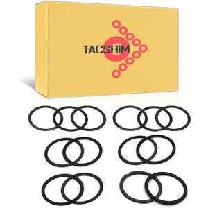 Black 5/8x24 Barrel Shim Kit for .308 7.62mm 300BLK .30 Cal (14 Pack)