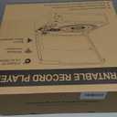 Vinyl Record Player with Speakers Vintage Turntable for Vinyls Records Belt-Driven Turn Table Support 3-Speed, Wireless Playback, Headphone, AUX-in, RCA Line LP Phonograph for Sound Enjoyment Black