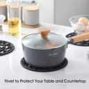 Colinda Silicone Trivet for Hot Dishes, Hot Pot and Pads - Protect Countertop from Hot Pot and Pans Coming Out from The Oven or Stove - Non-Slip & Heat Resistant,Orange,Set of 3