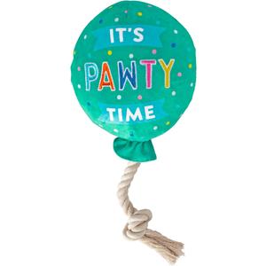 Fringe Studio Plush Dog Toy, I Pawty, You Pawty, Pet Shop Collection (314210)