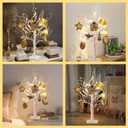 Eambrite 22" Ramadan Tree Decorations Lights, Birch Twig Tree with 24 LEDs Battery Operated, Mubarak Ramadan Decorations for Home Table Party (Timer, USB)