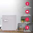 Frigidaire EFR176 1.6 cu. ft. Retro Bar Fridge with Side Bottle Opener (Moonbeam), 1.6 cu ft 16"D x 18"W x 18.5"H