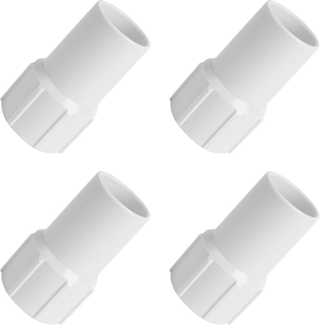 BlueStars Ultra Durable 1-1/2 Inch Pool Vacuum Hose Cuff - Replacement for 1-1/2" diameter Spiral-Wound Pool Hose Ends, Connect Vacuum Head  Pack of 4