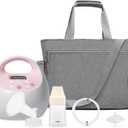 Spectra Baby S2 Plus Premier Electric Breast Pump with Grey Tote Premium Accessory Kit - 28 mm