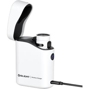 OLIGHT Baton4 Premium Edition EDC Flashlights 1300 Lumens with Type-C Charging Box, Powered by Rechargeable Battery, Small Bright Light for Camping, Emergencies, Outdoors (White)