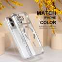 Misea Magnetic for iPhone 17 Pro Max Case Compatible with MagSafe [Never Yellowing] [Military Grade Drop Protection] Full Camera Lens Protector Plating Soft Clear Phone Case for Women, Silver