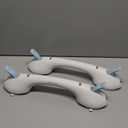 KEKOY 17.5 Inch Suction Grab Bars for Bathtubs and Showers with Indicator 2 Pack- Heavy Duty Safety Shower Handle for Seniors and Elderly, Handicap Bars for Bathroom, No Drilling and Removable, Blue