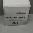 KIRE 100PCS Silver Plastic Plates - Heavy Duty White Disposable Plates with Silver Rim for Party/Wedding - Include 50Pcs 10.25inch Dinner Plates and 50Pcs 7.5inch Dessert Plates for Christmas