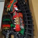 Christmas Train Set for Around The Tree Train Toys for Toddlers with Luxury Track & Glowing,Lights & Sound,Train Carriages & Tracks for 3 4 5 6 7 8+ Years Old Kids Decoration Indoor