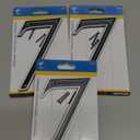 Hillman 6 in. Reflective Black Plastic Nail-On Number 7 1 pc. -3 Pack
