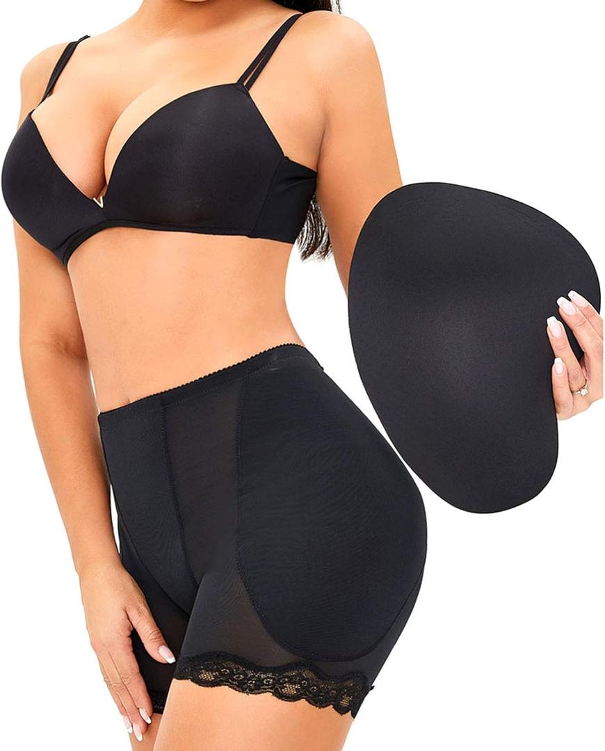 ALINBAIST Butt Lifter Shapewear High Waist Tummy Control Hip Padded Panties (Large)