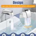 Universal Bathtub Tub Spout with Diverter, Fits 1/2" Slip-Fit Copper Pipe and 1/2" IPS & 3/4" IPS Thread Connections, Bathroom Tub Faucet Replacement with Adapters, PTFE Tape and Hex Wrench (Chrome)