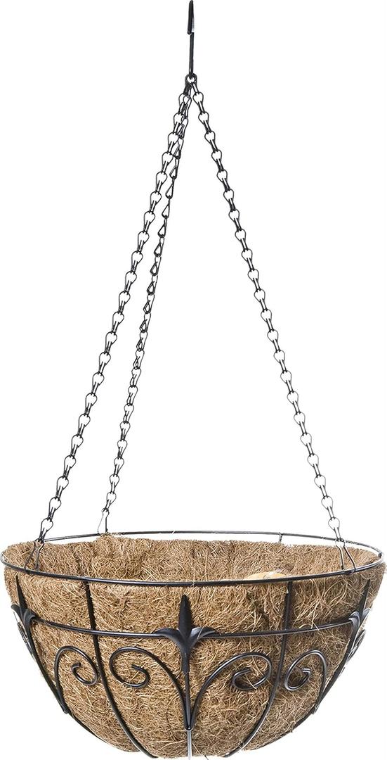 Panacea Classic Finial Hanging Basket, 14-Inch
