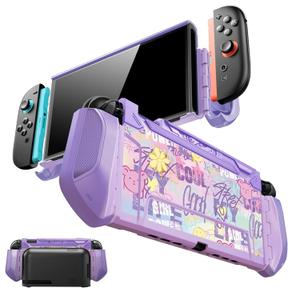Mumba for Nintendo Switch 2 Case [Blade Series] [Dock Friendly] [Military-Grade Protection] Switch 2 Grip Protective Cover Shell, Quick-Release Joy-Con, Accessories for Switch 2 Controllers (Purple)