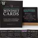 Emotional Intelligence Mindset Cards – 52 Card Deck for Connection & Social Skills – for Kids, Teens & Adults – Includes Wooden Display Stand, Gift for Teachers and Parents