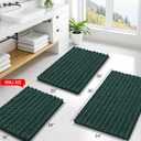 Smiry Bathroom Rugs Mat 24x16, Extra Soft Absorbent Chenille Bath Rugs, Non Slip Rubber Backing Machine Washable Quick Dry Bath Mats for Bathroom Floor, Tub, Shower, Home Decor Accessories, Green