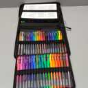 Gel Pens for Adult Coloring Books, 160 Pack Artist Colored Gel Pen with 40% More Ink, Black Case. Perfect for Drawing Doodle Crafts Journaling Planner