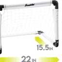 Franklin Sports Kids Mini Soccer Goal Set - Backyard/Indoor Mini Net and Ball with Pump - 22" x 17"
