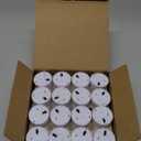 Homemory 48-Pack Novelty Flickering Flameless Tea Lights Candles, 200+Hours Battery-Operated LED Fake Candles for Wedding Table Centerpieces, Proposal, Anniversary, White Base, Ø1.5'' × H1.3''