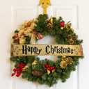 2 x 8PCS Christmas Wizarding Theme Banners Harry Party Ornaments for Xmas Tree Printed Footprint Rustic Wizard Burlap Ribbon Ornaments Magical Christmas Decoration for Vintage DIY Holidays Party Supplier