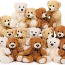 MaoGoLan 15 Pack Teddy Bears Bulk for Baby Shower, 14 in Small Teddy Bear Plush Toy, Cute Stuffed Bears Bulk for Kids Girlfriend, Wholesale Small Bear for Wedding, Birthday, Christmas