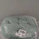 Floor Pillow Set of 2, Memory Foam Meditation Cushion, Floor Cushions for Adults Sitting, Large Round Seat Cushions for Yoga, Living Room, 20x20 Inch (Round | Green)