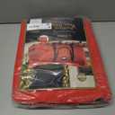 ZOBER 600D Oxford Fabric Rolling Christmas Tree Storage Bag - Fits 7.5 Ft Artificial Trees - Waterproof Christmas Tree Bag For Storage Box For Xmas, Durable Handles and Wheels - Card Slot - Red