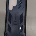 FNTCASE for Samsung Galaxy S23-Ultra Case: Military Grade Drop Proof Protection Mobile Cover with Kickstand | Matte Textured Rugged Shockproof TPU | Protective Sturdy Phone Case - Blue