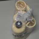 Bathroom Accessories Set, 5PCS Modern Bathroom Accessory Set with Soap Dispenser, Mouthwash Cup & Toothbrush Holder, Qtip Holder, Tray (Yellow)