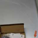 LOAAO 24X36 Inch Brushed Nickel Bathroom Mirror, Rounded Rectangle Silver Metal Frame Mirror, Brushed Nickel, Anti-Rust, Hangs Horizontally or Vertically