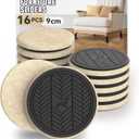 Furniture Sliders for Carpet  8 PCS 3" Reusable Moving Pads for Carpeted Floors, Heavy Duty Furniture Movers Sliders, Plastic Gliders for Easy Furniture Moving (16pcs-Hardwood Floors)