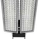 LED Stadium Lights 200W 28000LM LED Flood Light Outdoor, 6500K Super Bright Parking Lot Light Street Security Lighting, Adjustable Angle Field Lights IP67 Waterproof for Yard, Roadways