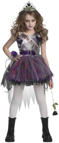 Spooktacular Creations Zombie Prom Queen Costume for Girls, Halloween Costumes for Kids, Zombie Princess Outfit for Girls S