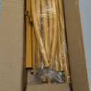7.2FT Gold Metal Arch Backdrop Stand for Weddings, Birthdays & Garden Decor, Semicircle Frame, Sturdy Powder-Coated Metal, Easy to Assemble, Indoor & Outdoor Use