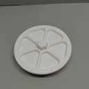 Triangle Sushi Onigiri Mold 6 in 1 White BPA free Food Grade DIY Onigiri Make and Storing Mold Able (1)