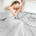 Elegear Revolutionary Cooling Comforter Twin Absorb Body Heat to Keep Cool, Cooling Blanket for Hot Sleepers Japanese Arc-Chill 3.0 Cool Tech Fabric Summer Comforter Cool Quilt -Light Gray
