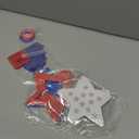 DoubleFill 48 Pcs Memorial Day Patriotic Suncatchers Crafts Kits 4th of July 250th Anniversary Crafts Red Blue White USA Tissue Paper Craft Make Your Own Stained Glass Window Ornaments for July 4th