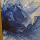 Blue Flower Canvas Wall Art Abstract Floral Prints Painting 40x20 Inch