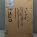 Finnhomy Sideboard Buffet Kitchen Storage Cabinet with Black Painted Rattan Decorated Doors, Dining Room, Hallway, Cupboard Console Table, Liquor/Accent Cabinet, 31.5X 15.8X 34.6 Inches, Black