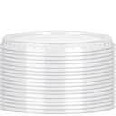 Restaurantware LIDS ONLY: Lids For 4 Ounce Disposable Bowls 100 Plastic Lids For Appetizer Cups - Containers Sold Separately Sturdy Clear Plastic Lids For Mini Dessert Cups Secure Fit
