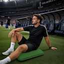 Self Inflatable Seat Cushions Soccer Theme for Gym Airplane Seats