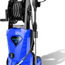 4500PSI Electric Pressure Washer 2.8GPM Power Washer 1600W High Pressure Cleaner Machine with 4 Nozzles Foam Cannon Powerwasher for Home use, 2-Year Limited (Blue)