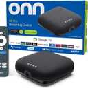 IT'S BRAZILIAN onn 4K Pro Streaming Device, Google TV with Gemini* - Ultra-Fast Streaming, Stunning 4K UHD, 32GB Storage, 3GB RAM, Dolby Vision & Atmos, Find My Remote with Backlight, Ethernet Port